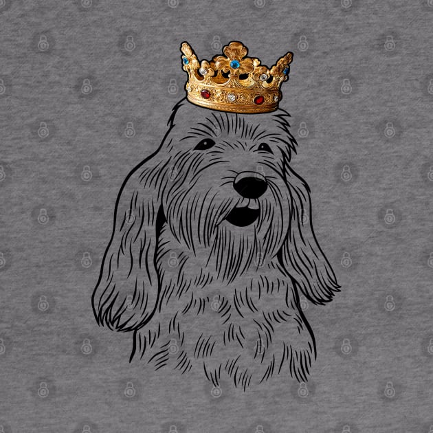 Petit Basset Griffon Vendeen Dog King Queen Wearing Crown by millersye